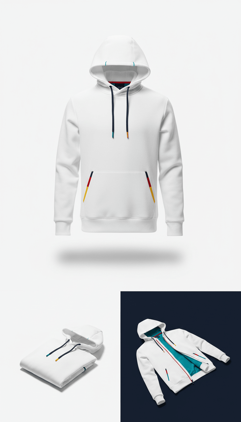 Arctic White Technical Hoodie - EMZY♾️ EMZY♾️