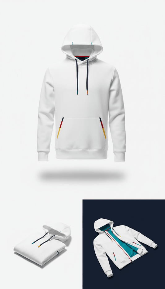 Arctic White Technical Hoodie - EMZY♾️ EMZY♾️
