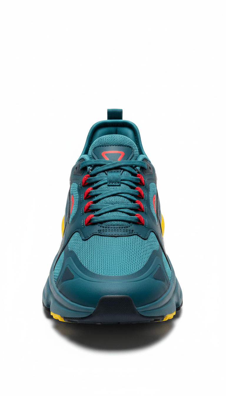 Teal Blue Statement Sneakers - EMZY♾️ EMZY♾️